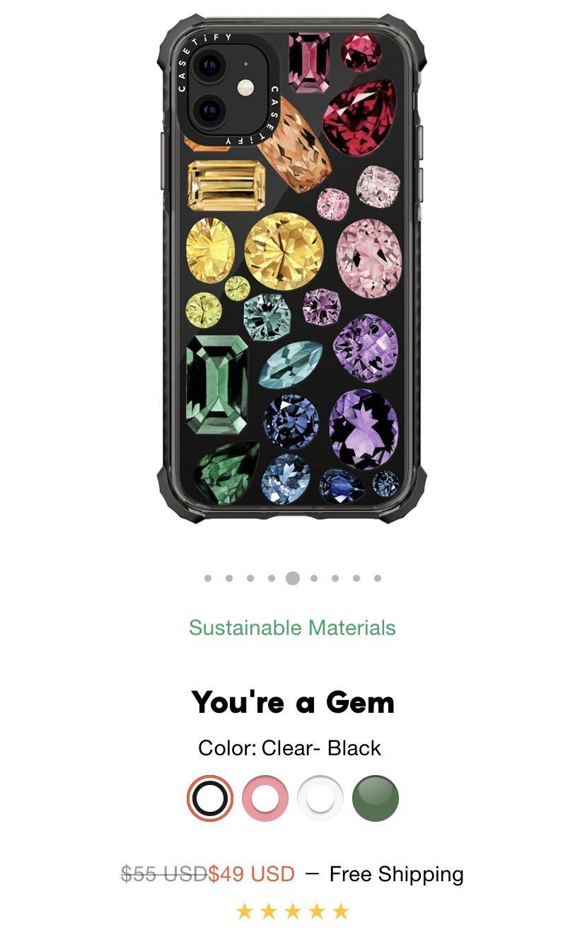 Original Ultra Impact Casetify Phone Case for Iphone 11 (You’re a Gem
