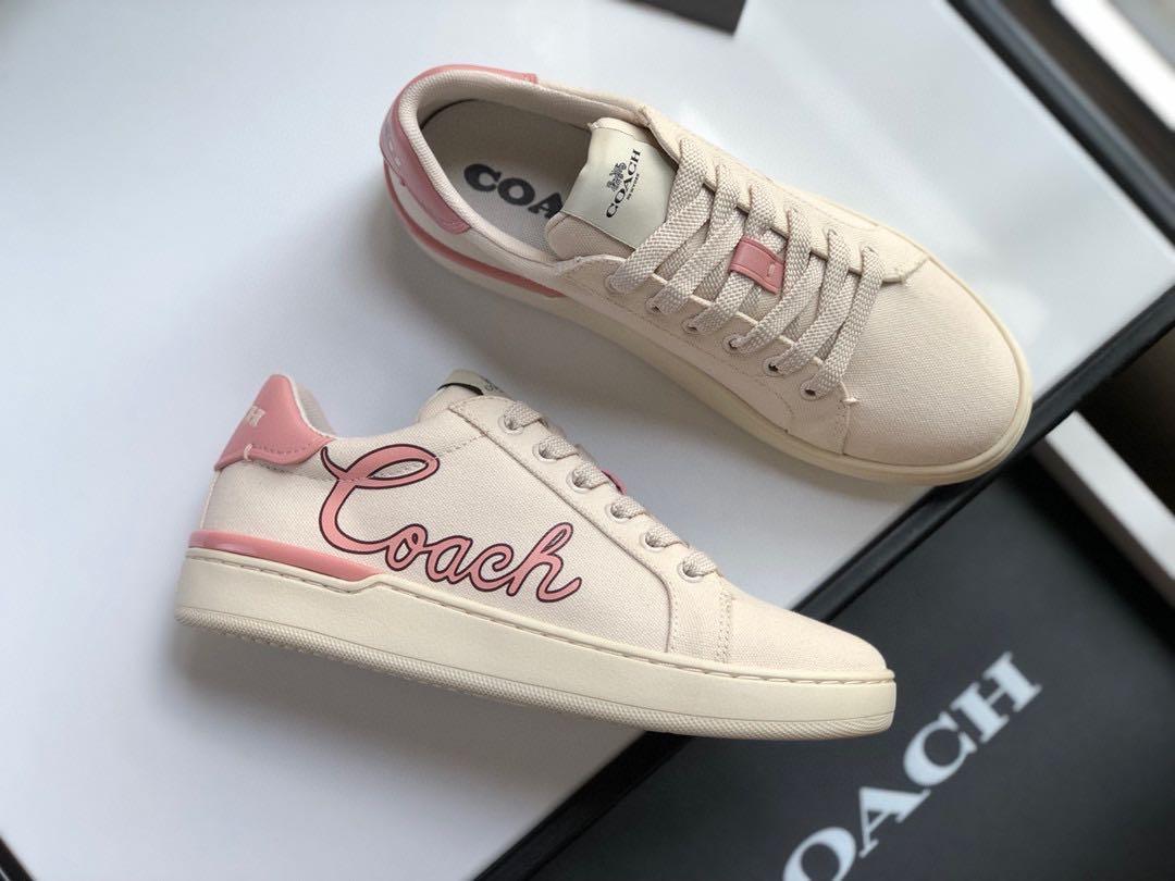 Original coach women shoes pink sneakers 👟, Women's Fashion, Footwear,  Sneakers on Carousell