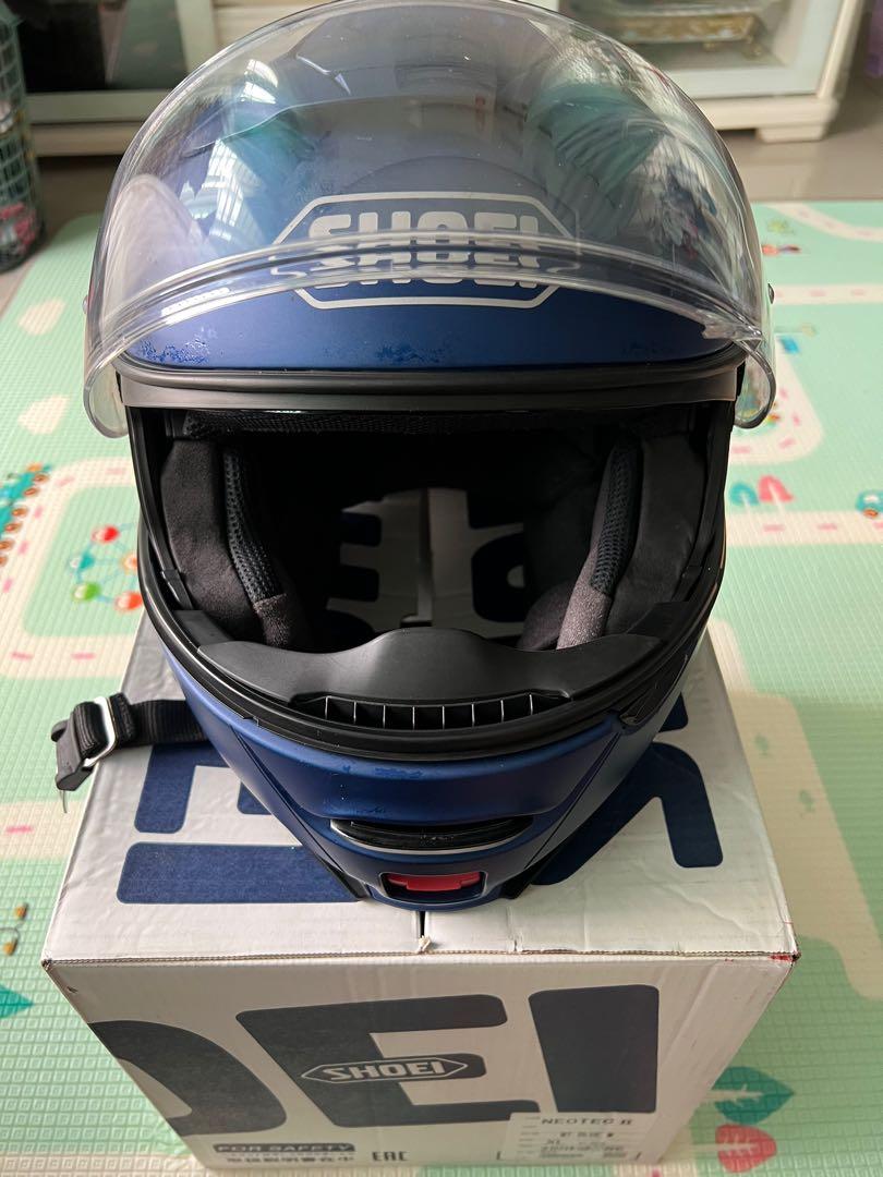 Original Shoei helmet Neotec II Matte Blue XL Auto Accessories on