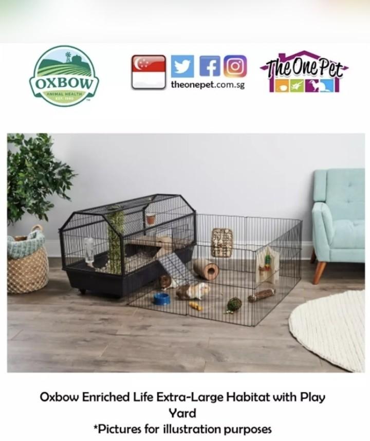 Oxbow cage sale with play yard