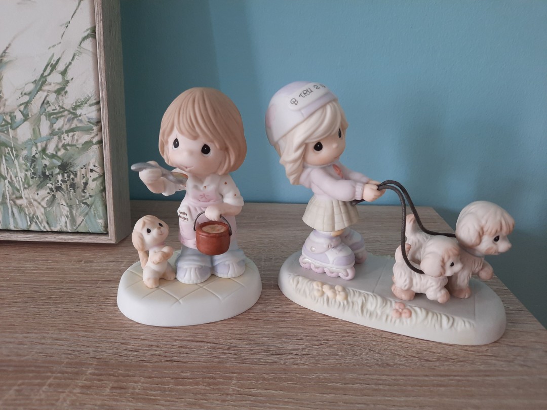 Precious moments dog figurines sales