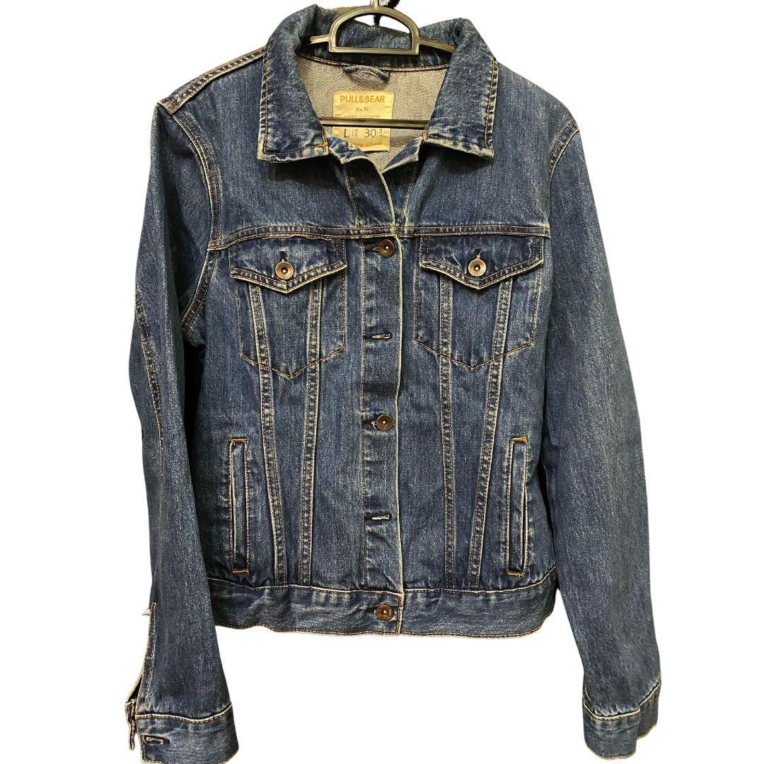 Pull and bear sales trucker denim jacket