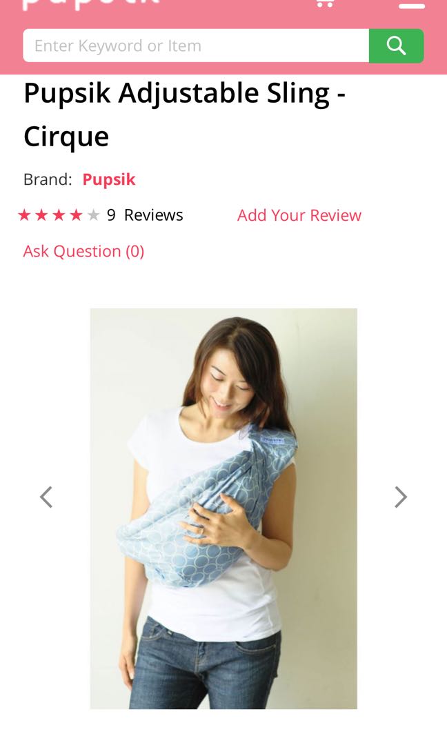 Pupsik Adjustable Sling Cirque