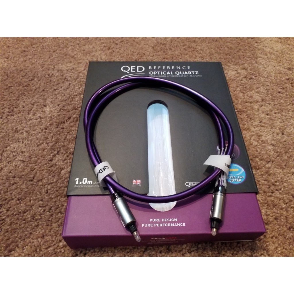QED Reference optical quartz GLASS Toslink Digital, Audio, Other Audio