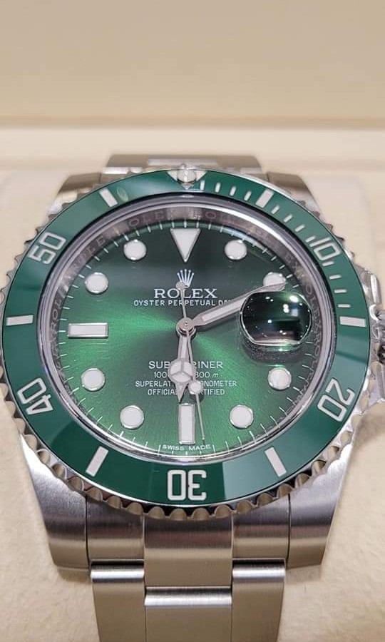 Rolex discount hulk 2015