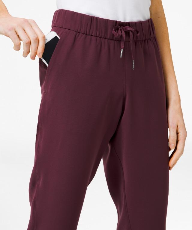 Size 2) BNWT Lululemon On The Fly Jogger Woven in Cassis, Women's Fashion, Activewear  on Carousell
