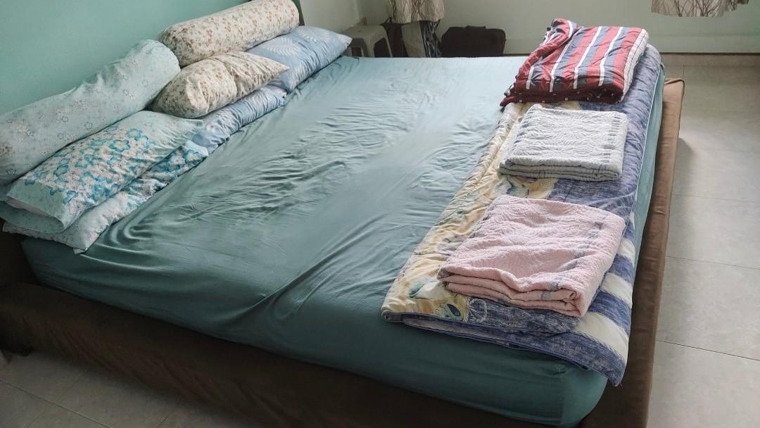 Super King bed , tv console, multi tier drawer, Furniture & Home Living