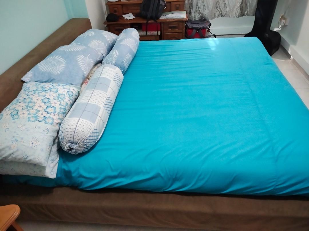 Super King bed , tv console, multi tier drawer, Furniture & Home Living