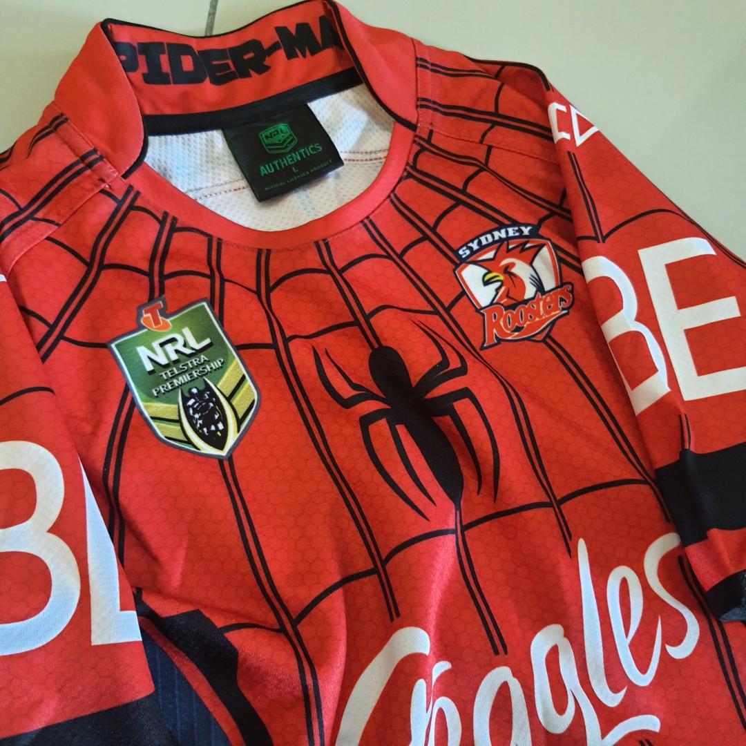 Roosters spiderman jersey store