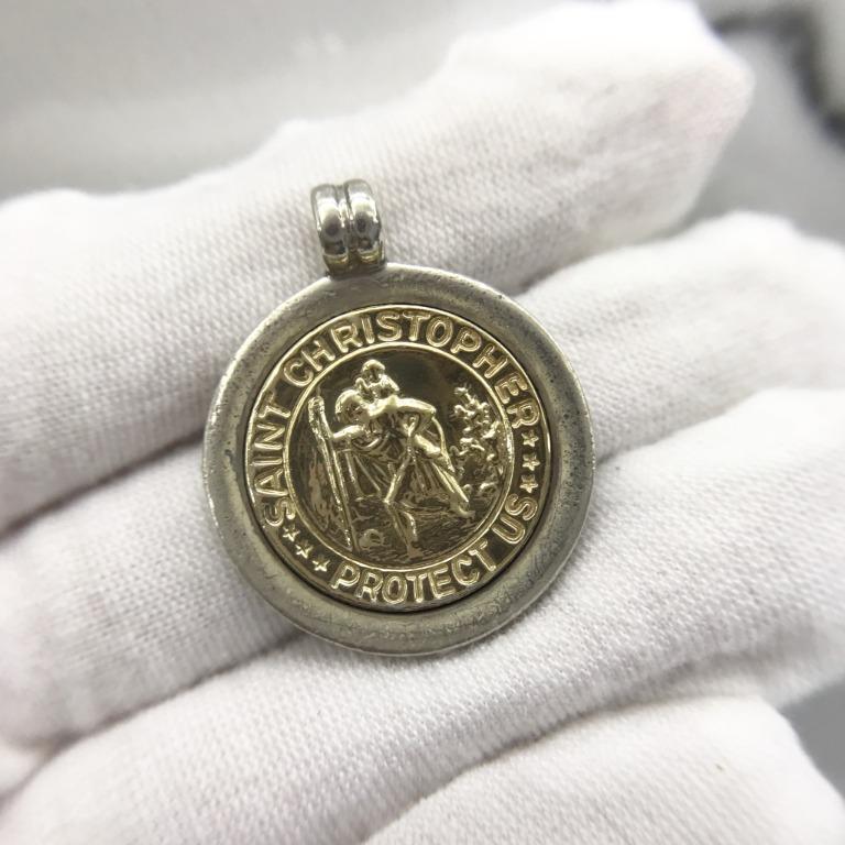 Tiffany st christopher medal on sale