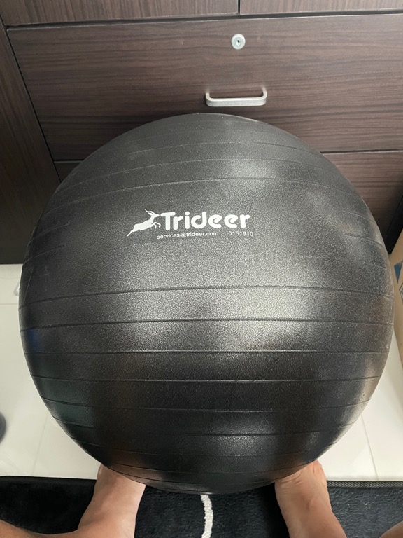 Soft Exercise Ball Supports 2200lbs w/ Pump for Pregnancy Birthing 