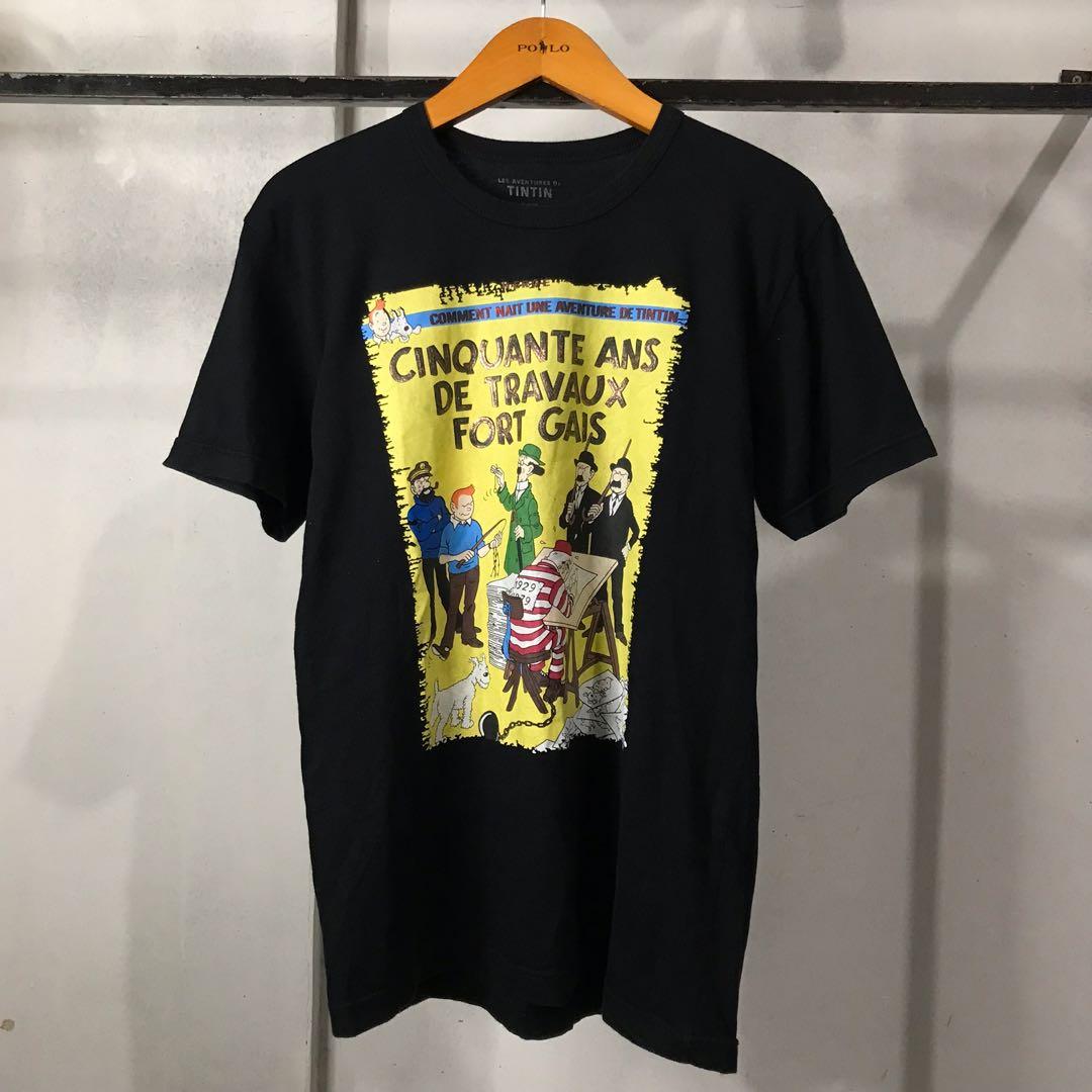 Tee shirt tintin best sale vintage