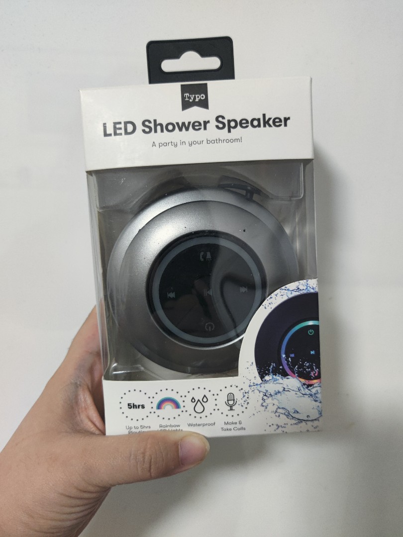 Typo Led Shower Speaker, Audio, Soundbars, Speakers & Amplifiers on