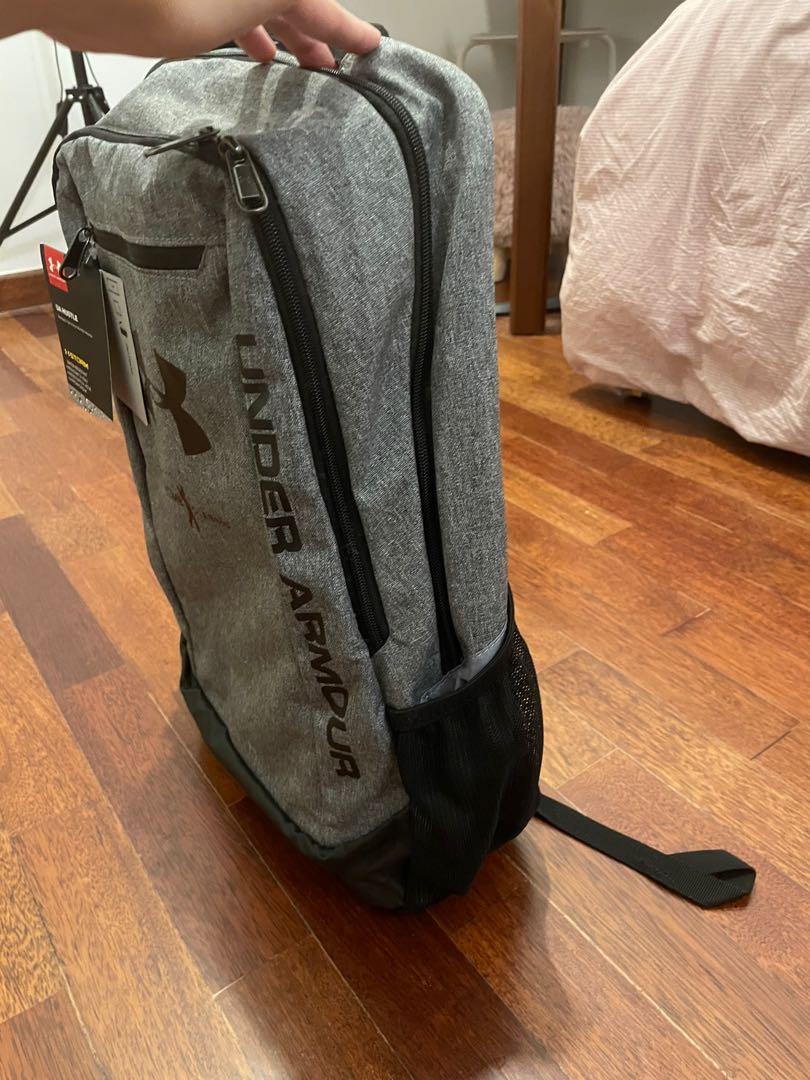 Under armour hustle ldwr backpack discount grey