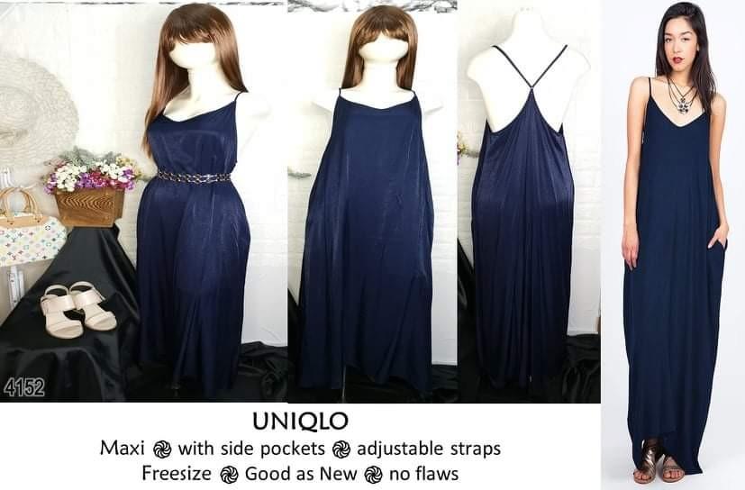 UNIQLO SILK SLIP DRESS, Women's Fashion, Dresses & Sets, Dresses on