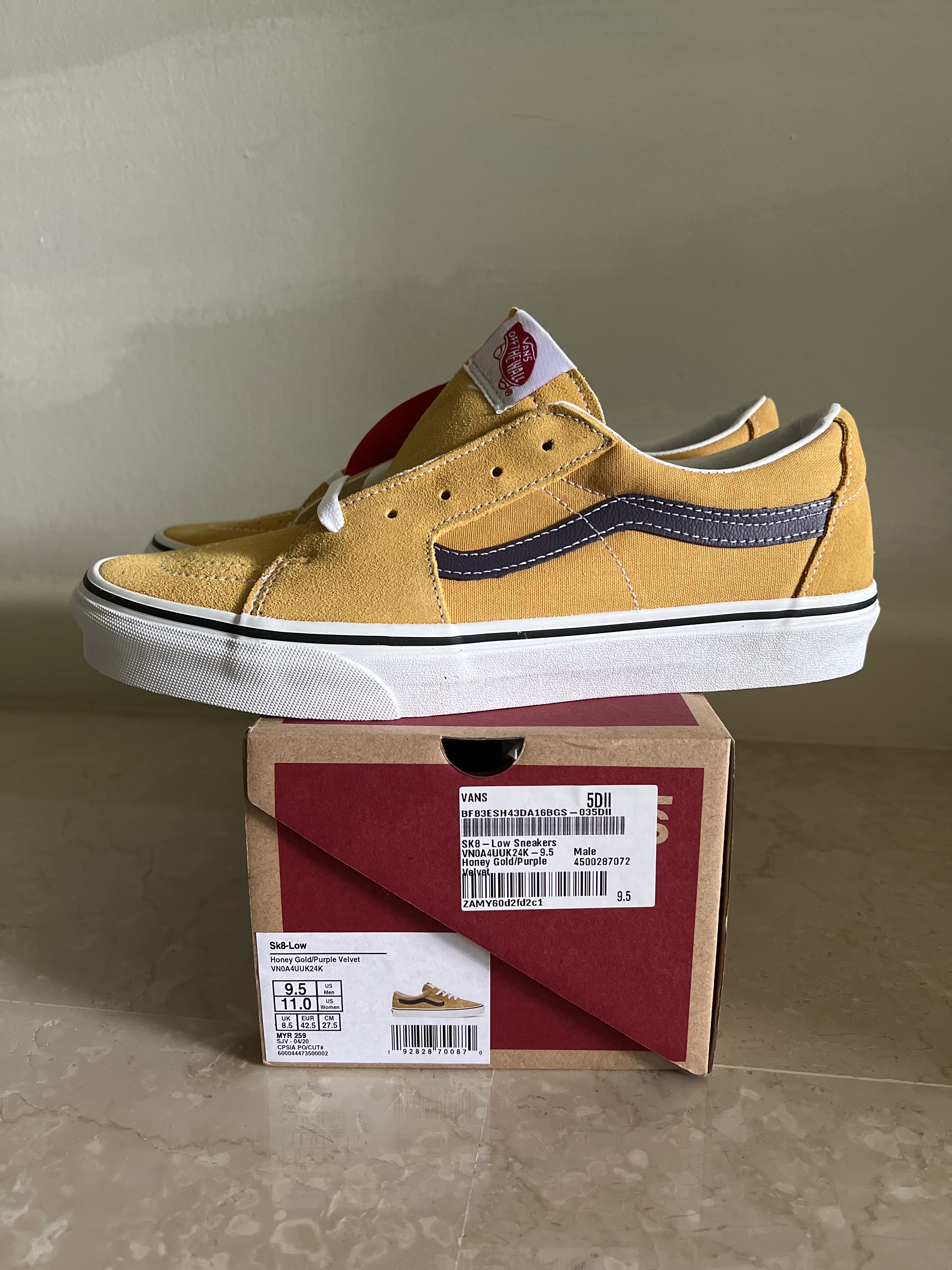 Vans sk8 2025 low mens purple