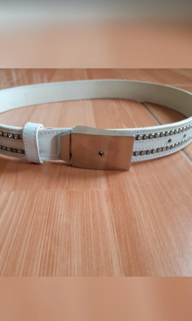 tan versace belt