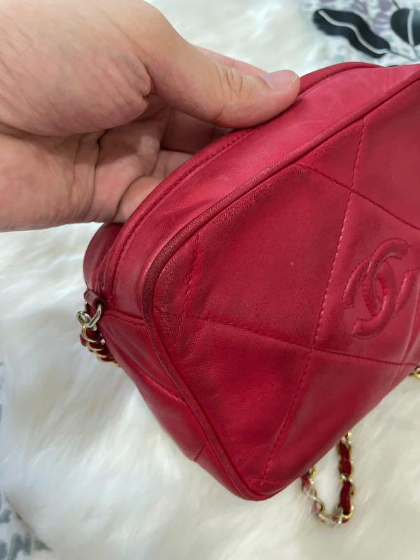 Vintage Chanel Camera Bag in red with tassle, Luxury, Bags & Wallets on  Carousell