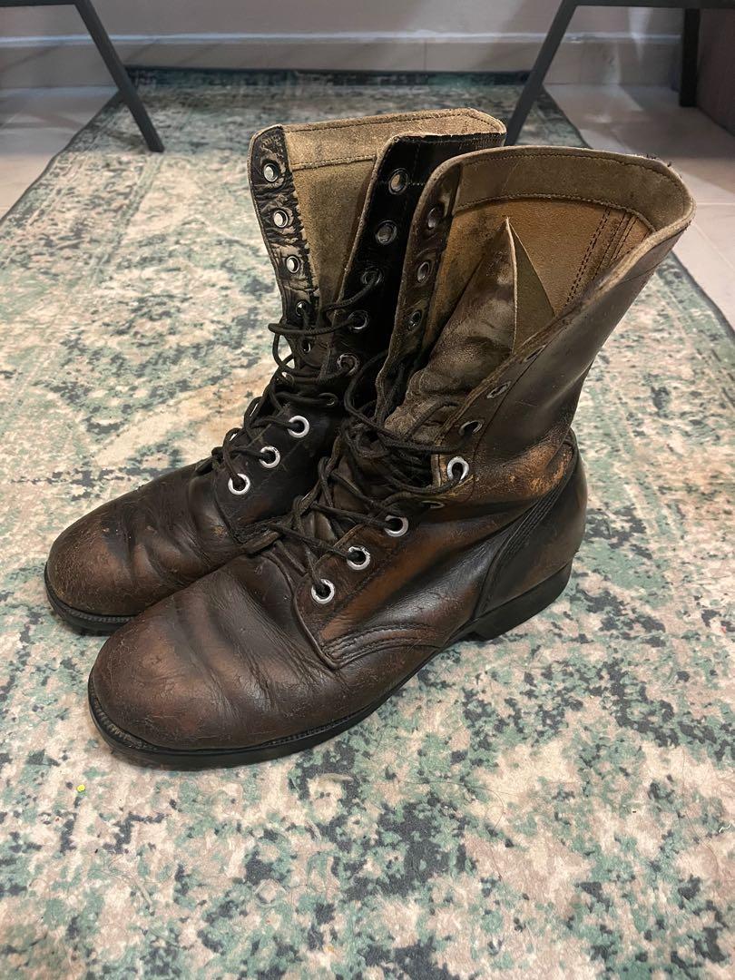 VINTAGE WWII MILITARY BOOTS, Men's Fashion, Footwear, Boots on