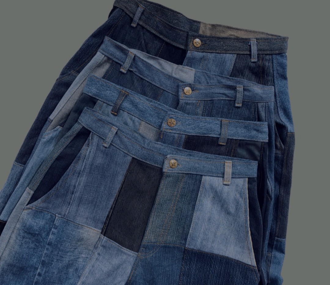 Vintagewknd REWORKED Compound Denim Jeans, Women's Fashion, Bottoms ...