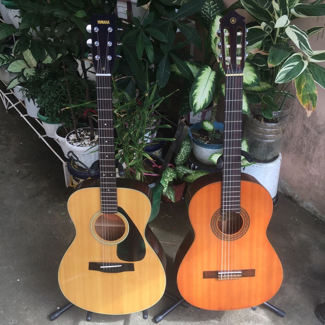 Yamaha FG-151B & Yamaha G-70A 2 Vintage Guitar Original Japan ...