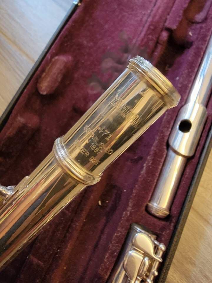 Yamaha Flute 471 Sterling Silver, Hobbies & Toys, Music & Media