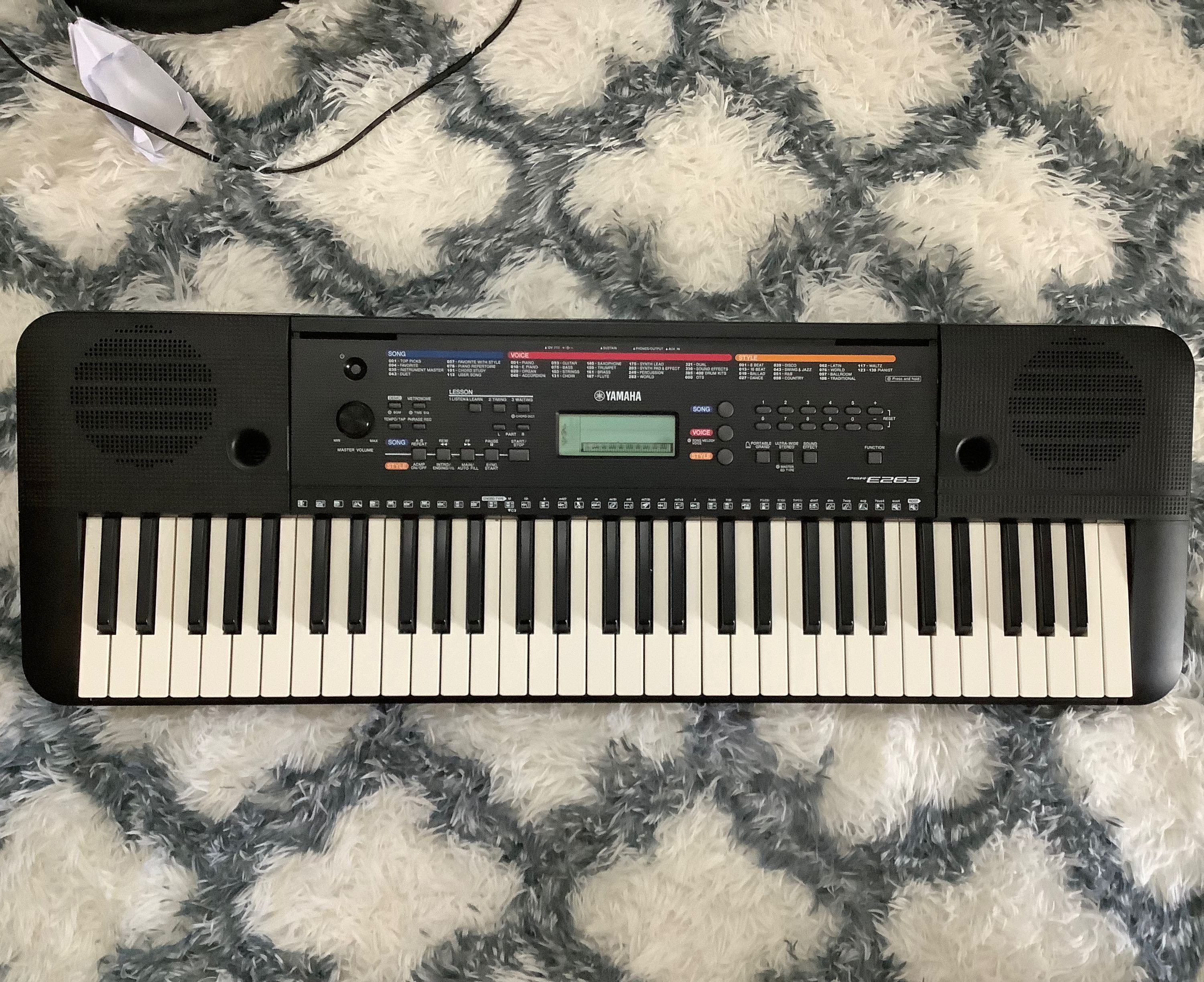 Yamaha psr e263 touch sensitivity sale