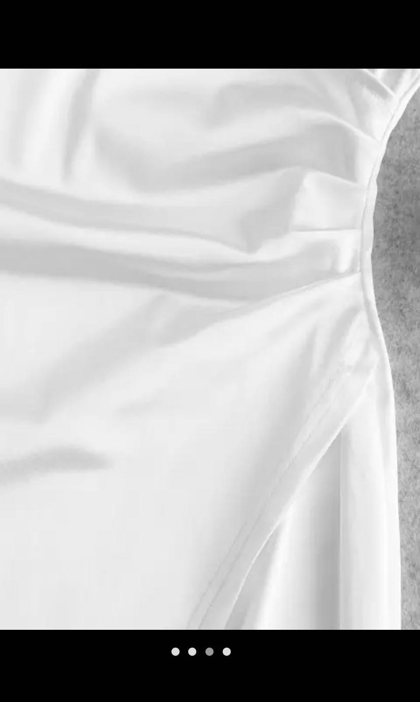 Cami draped crossover slip party dress hot sale