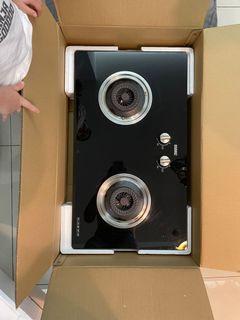 Zanussi 78cm Black 2 Burner Built-in Glass Hob