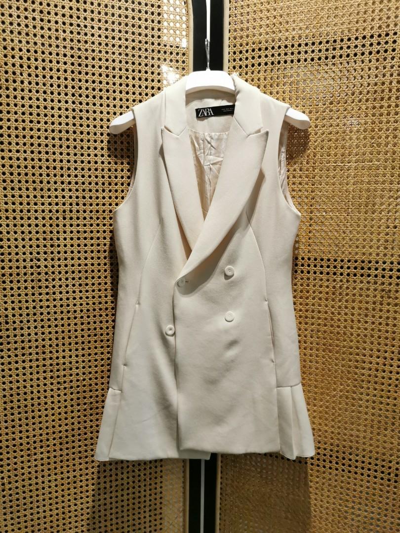 zara sleeveless blazer