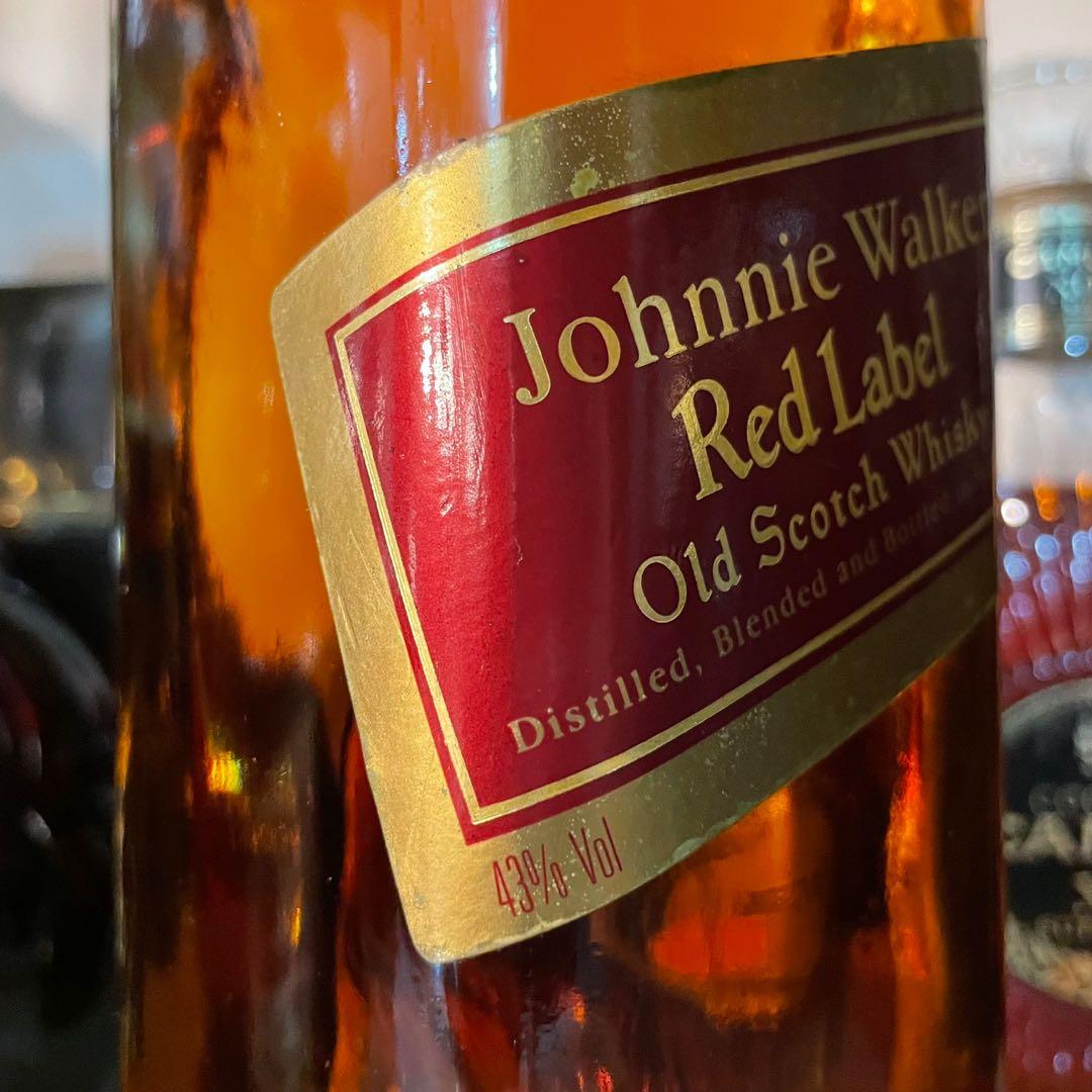 1L Red Label Vintage 1990s Whiskey Johnnie Walker Whiskey ...
