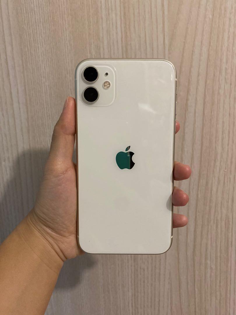 二手iPhone 11 白色128GB, 手提電話, 手機, iPhone, iPhone 11 系列