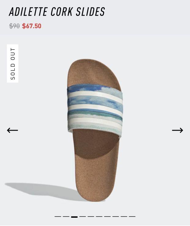 Adidas Adilette Cork Slides, Men's 