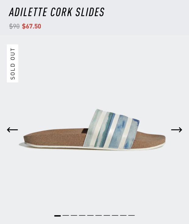 Adilette sale cork slides