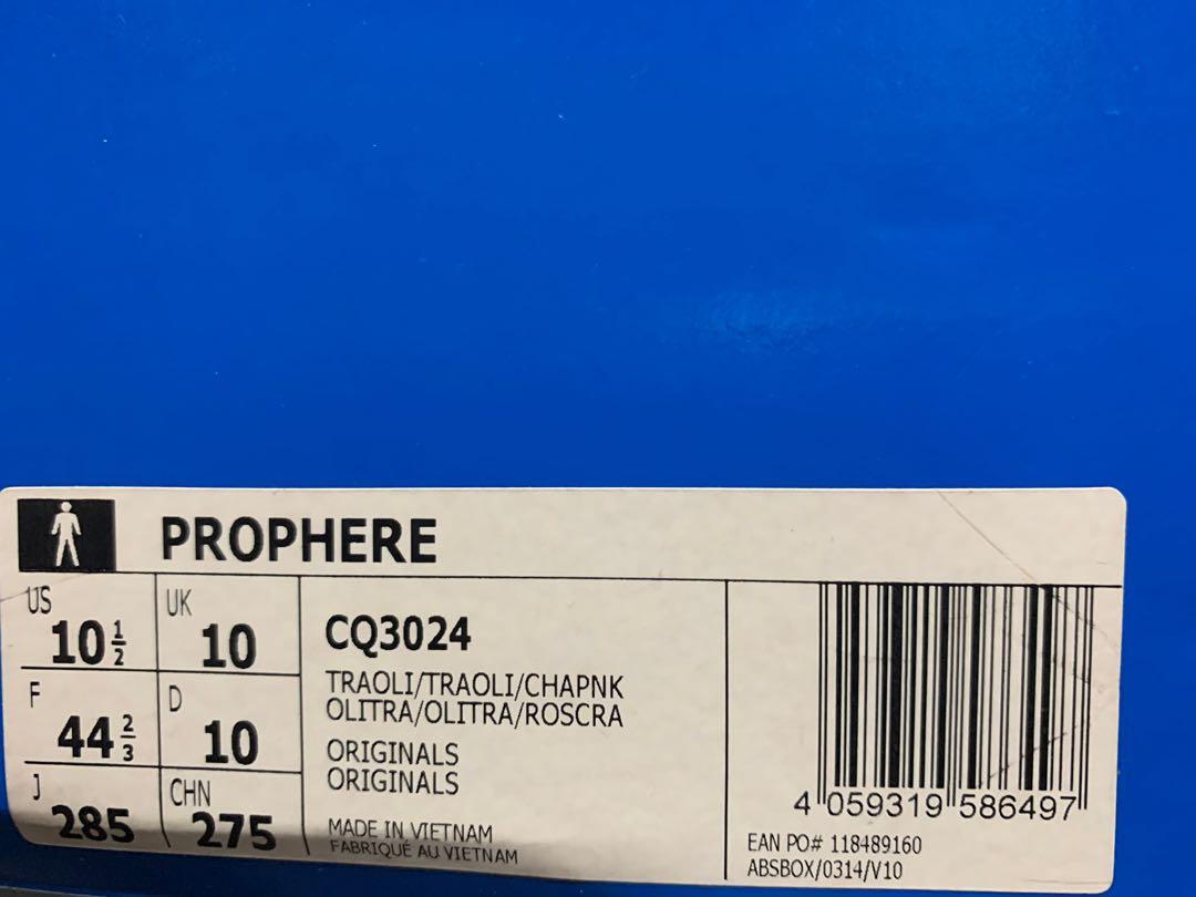 Adidas prophere size chart hotsell