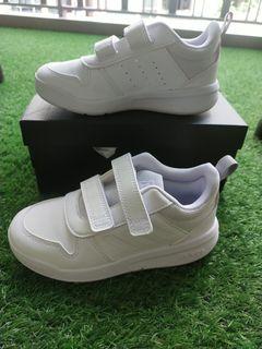 Adidas white school shoe