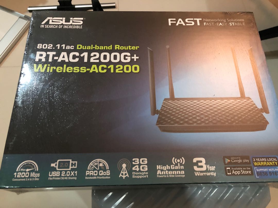 ASUS RT-AC1200G+, Computers & Tech, Parts & Accessories, Networking on ...