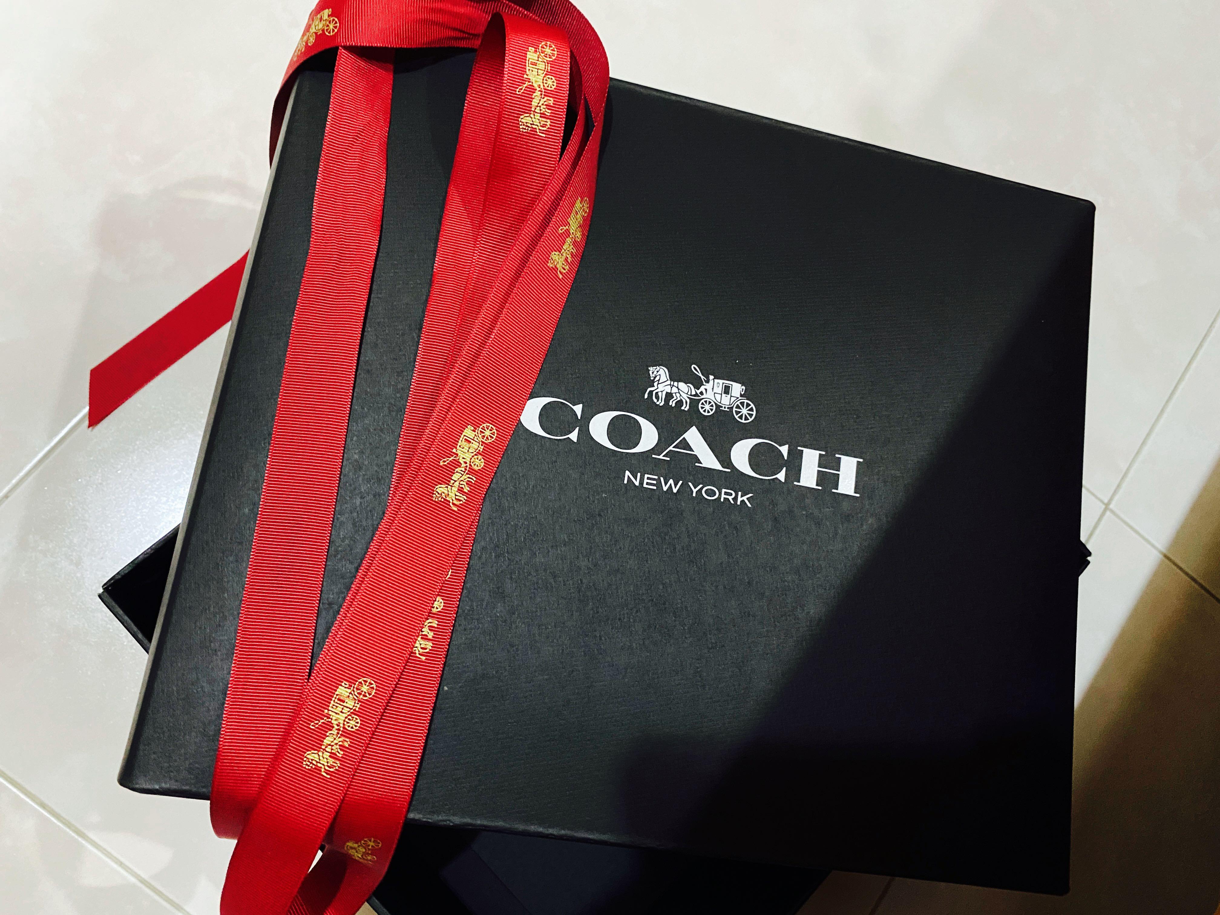 Authentic Coach Box & Ribbon ONLY (for shoulder bag), Women's Fashion ...