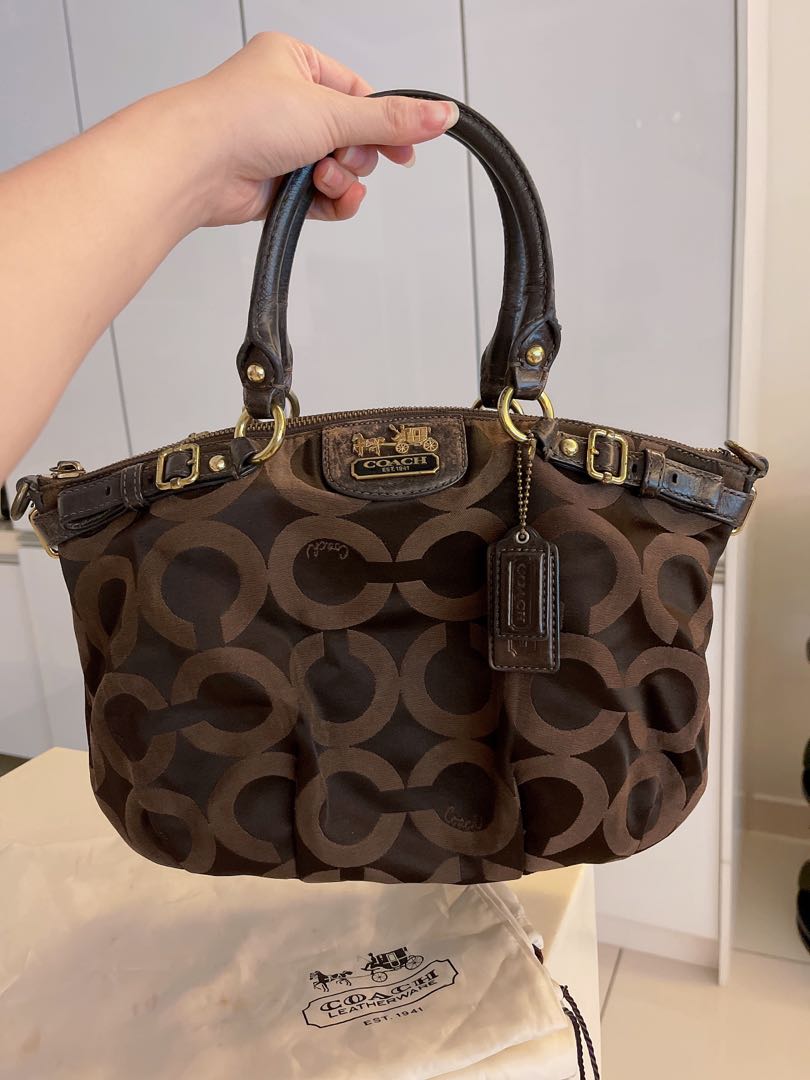 coach large black bag