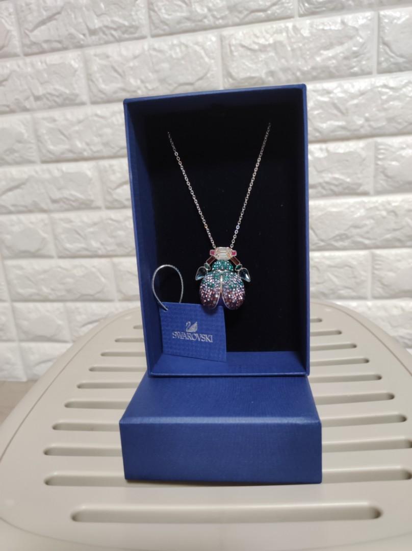 Swarovski bug top necklace