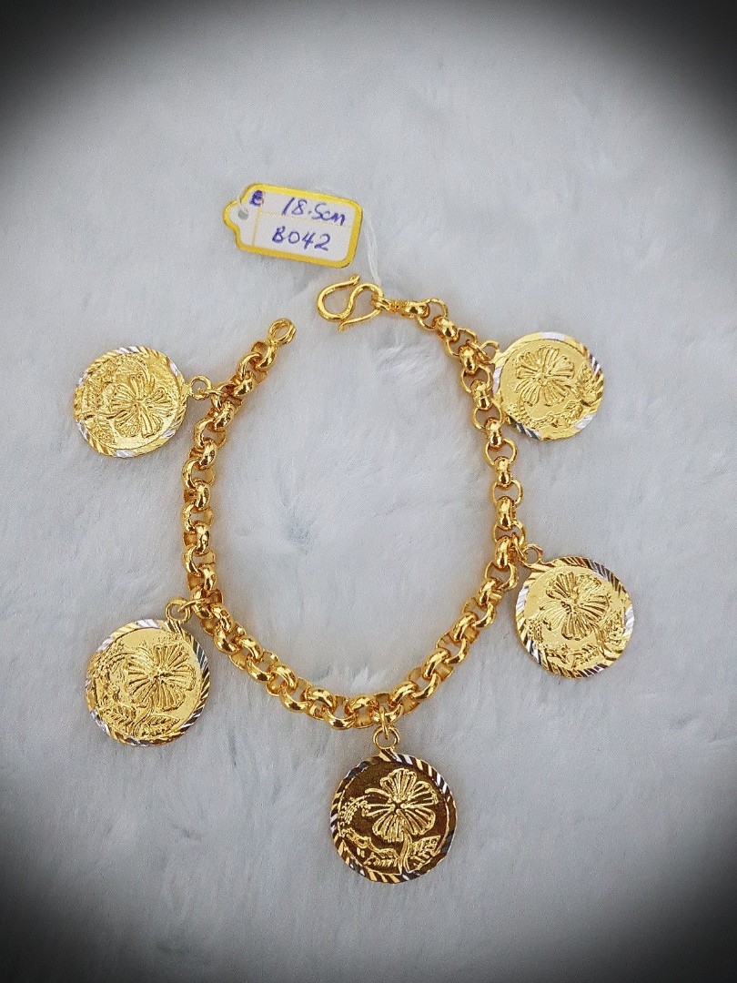 Bangkok Gold Coin Bracelet