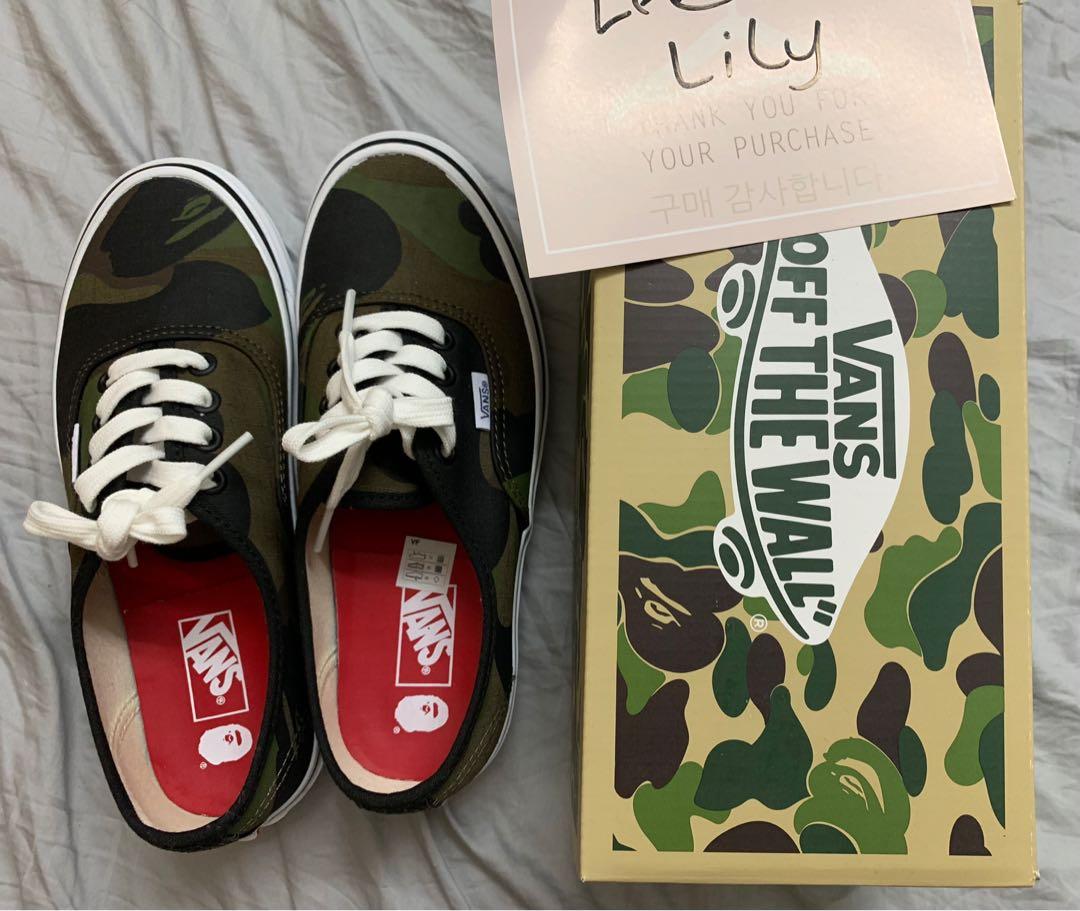 Vans bape real cheap