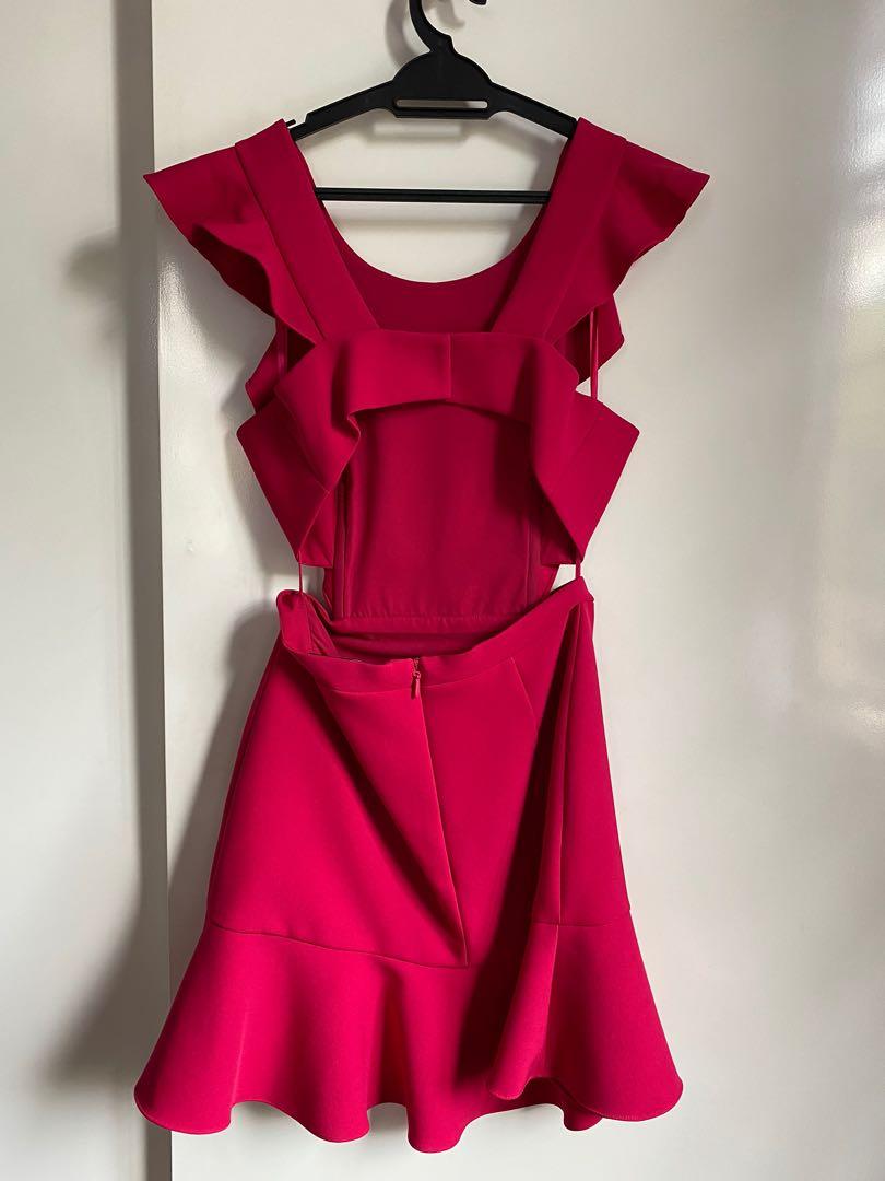 Bcbg red 2025 dress short