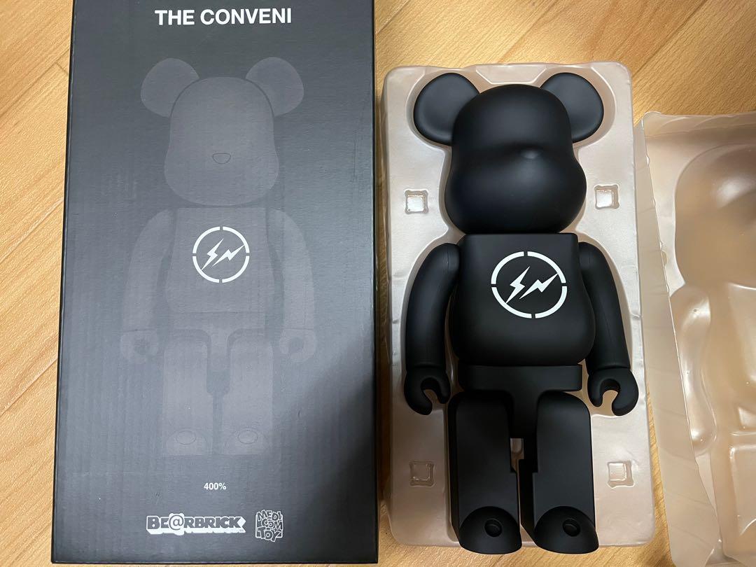 正規品 BE@RBRICK CONVENI BLACK MILKY THE 100% CONVENI 400% be ...