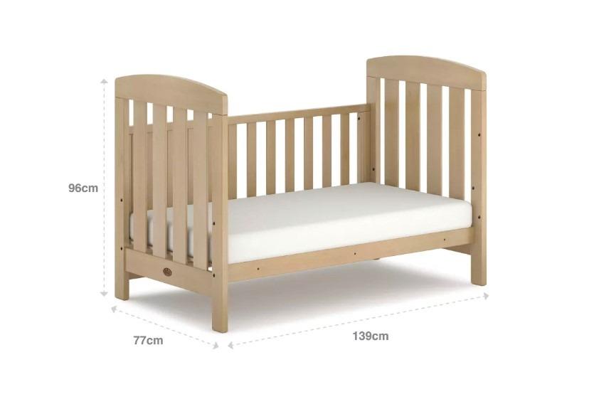 Boori Alice Convertible Cot Bed (Crib) 0 5 Years Old Baby & Toddler
