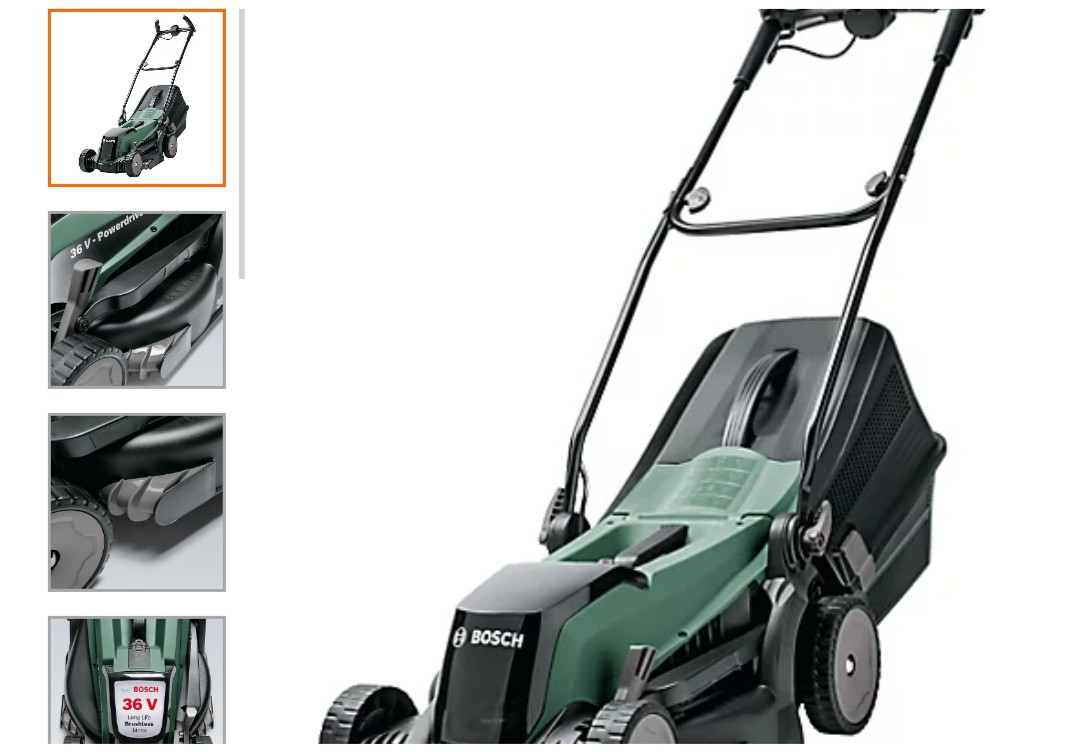 Bosch cordless lawnmower easyrotak 36 