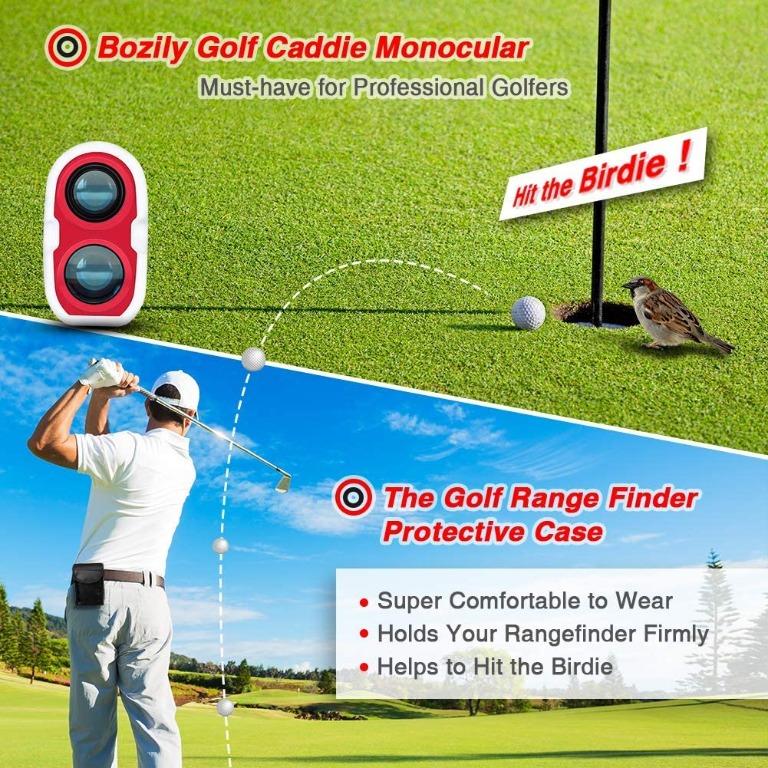 Bozily Golf Rangefinder,Hunting Rangefinder 6X Laser Range Finder 1000