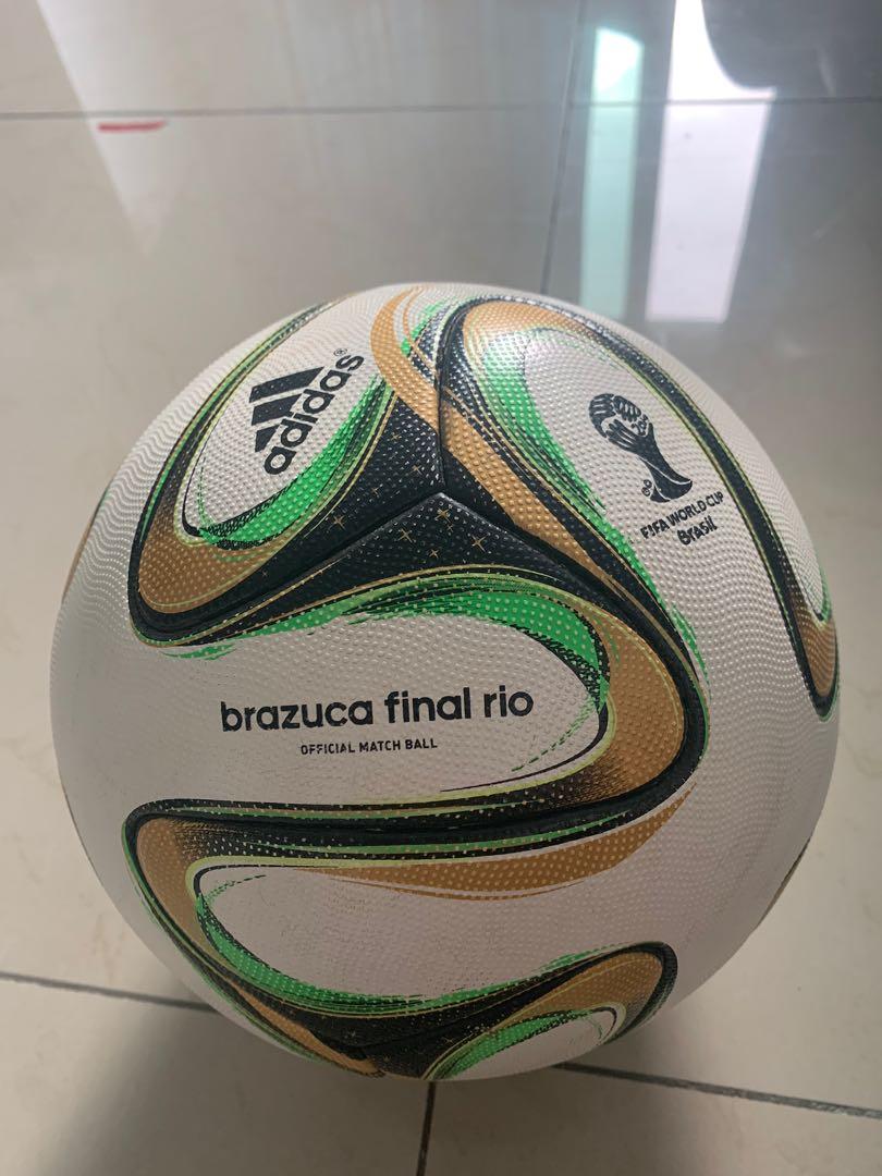 Brazuca Final Rio FIFA Pro 2014 world cup match football, Sports Equipment,  Sports & Games, Racket & Ball Sports on Carousell