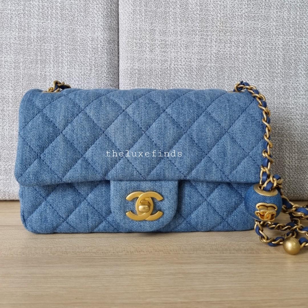 CHANEL, Bags, Chanel Pearl Crush Mini Rectangular Denim