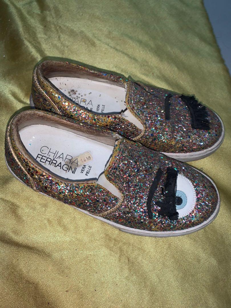 chiara ferragni sneakers multicolor, Fesyen Wanita, Sepatu di